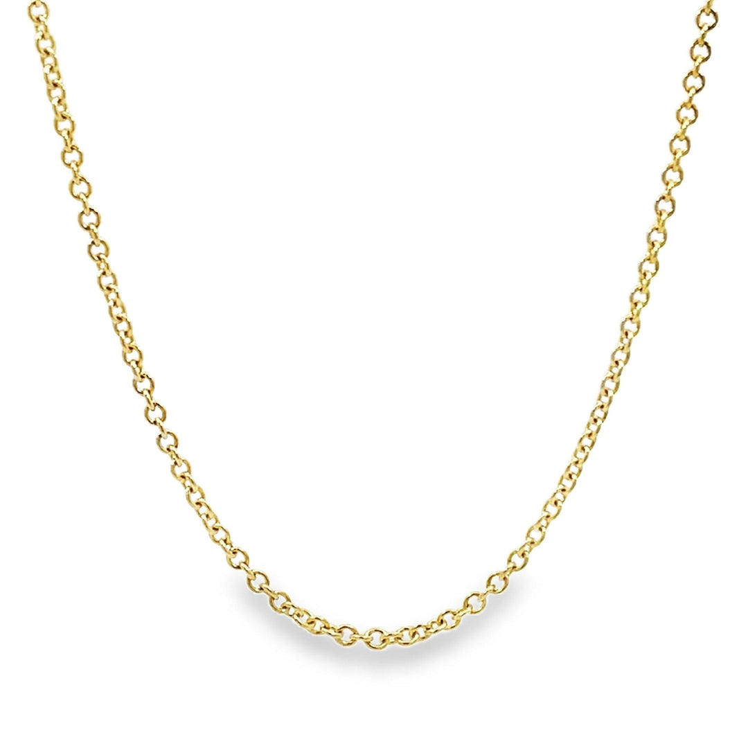 14K Cable Chain Necklace 1.3mm