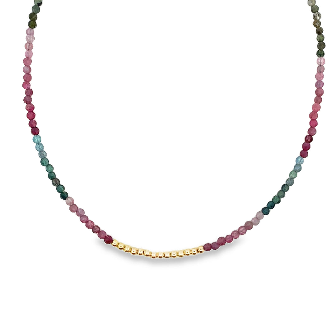 14K Tourmaline Bead Choker