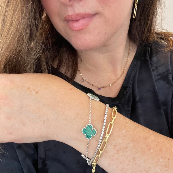 Green Five Clover Bracelet – picntell