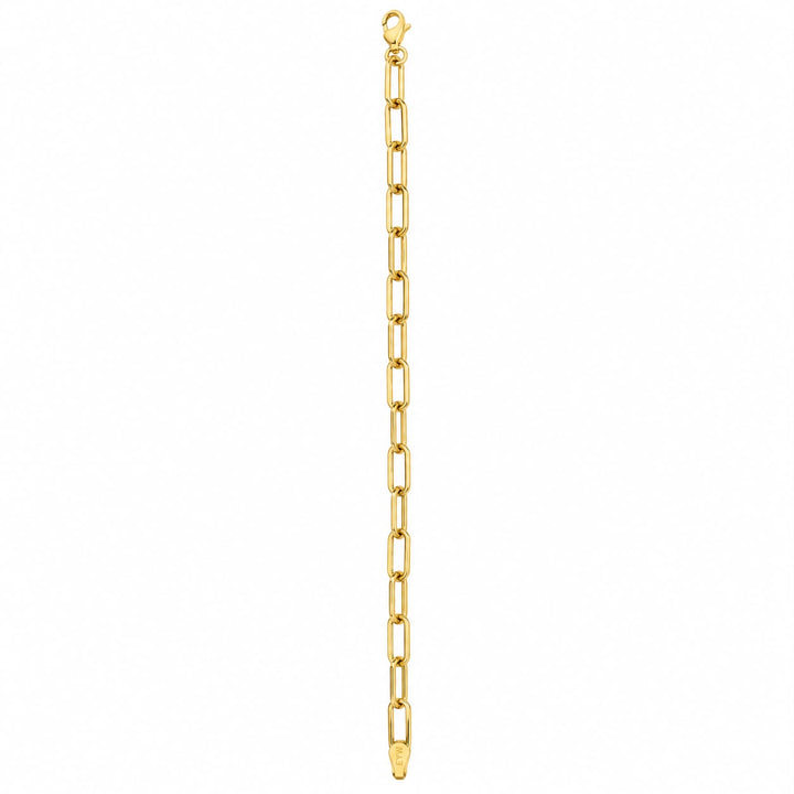 14k Oval Small Paper Clip Bracelet