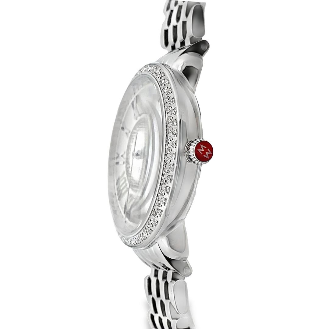 Michele Serein Mid Stainless Steel Diamond Women's