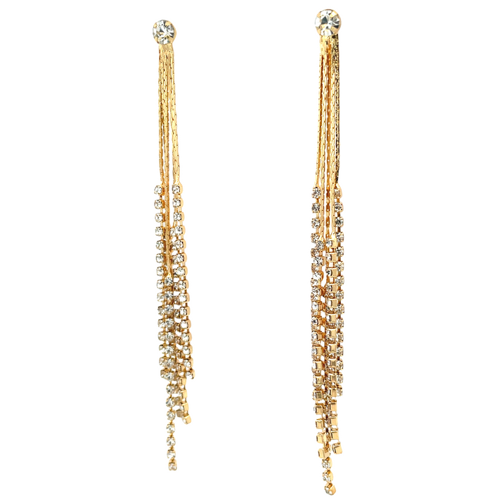 Long Rhinestones Fashion Earrings