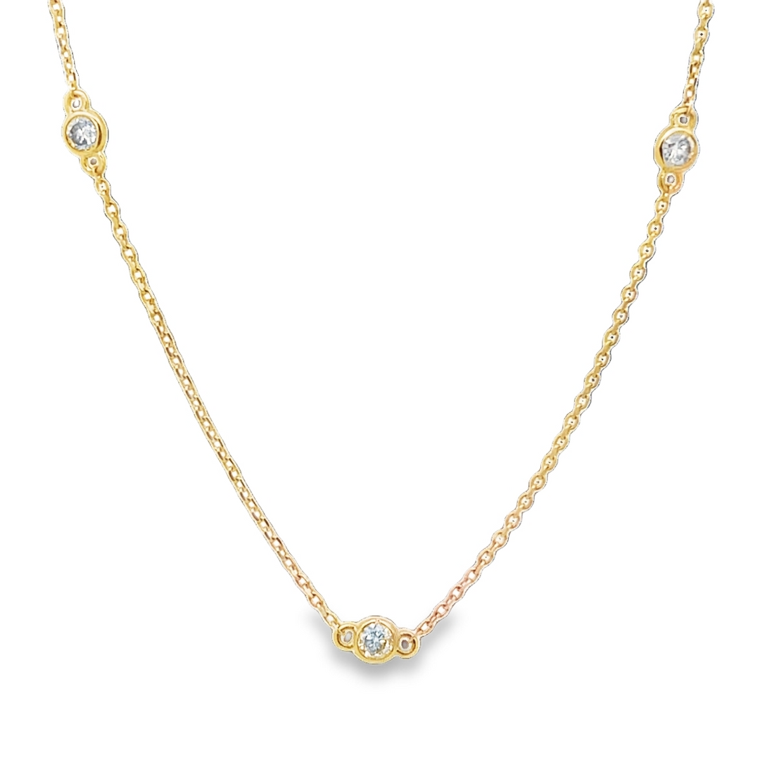 Diamond by the Yard Station Necklace