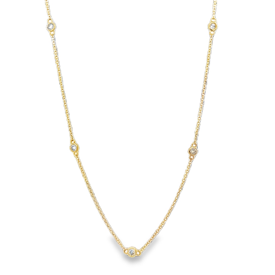 Diamond by the Yard Station Necklace