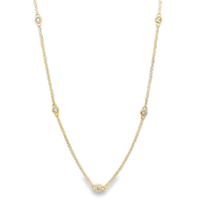 Diamond by the Yard Station Necklace