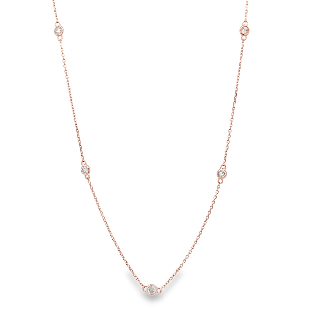 Diamond by the Yard Station Necklace