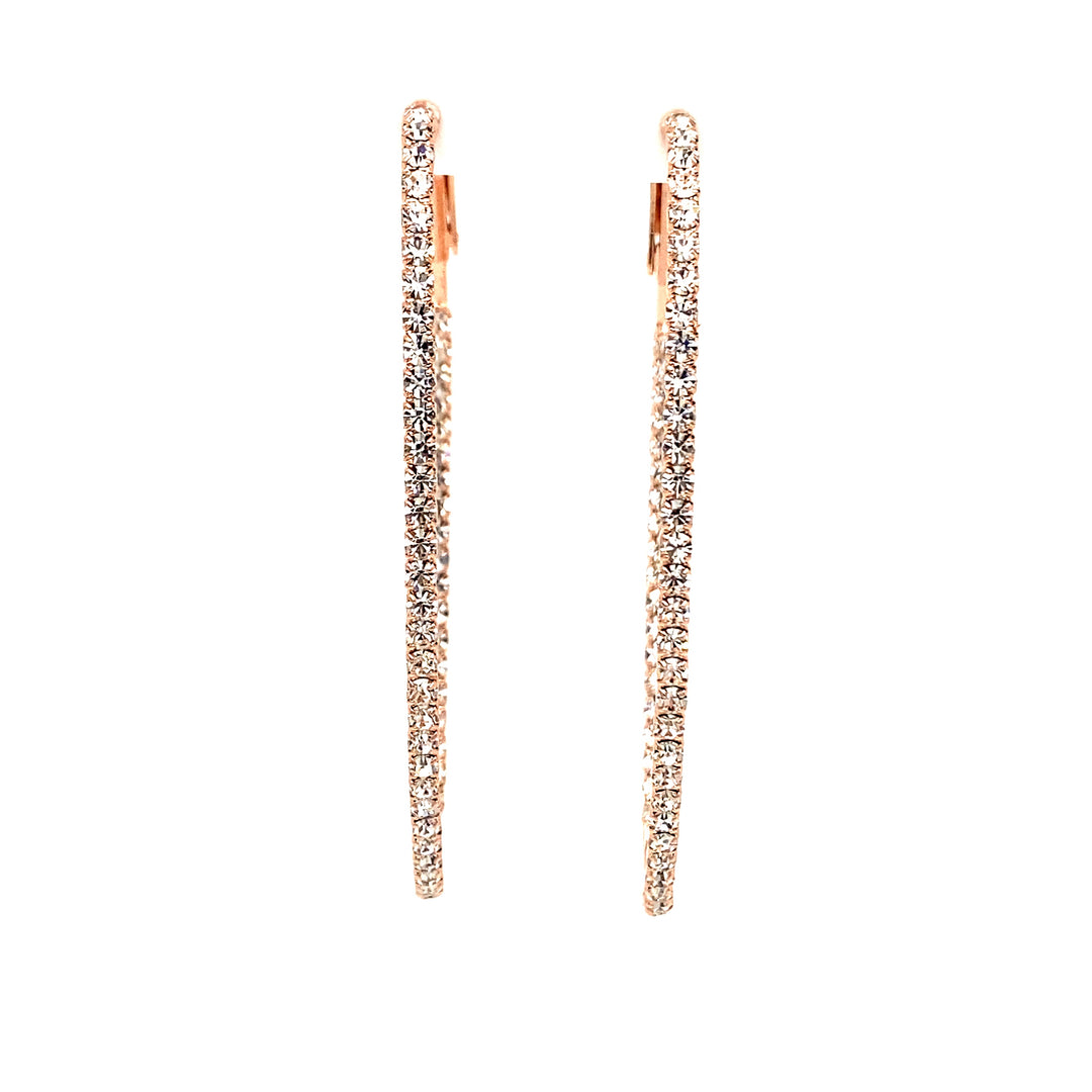 Crystal Oval Hoops Collection