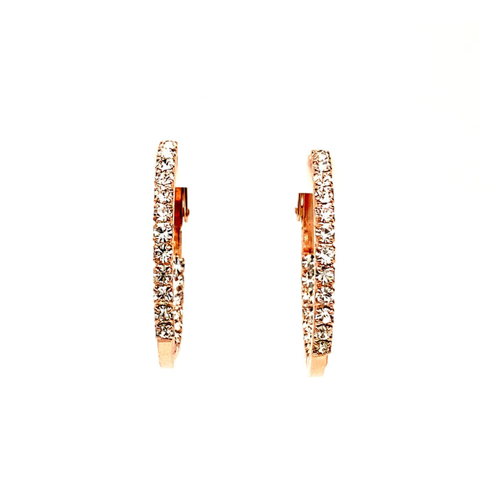 Round Crystal Hoops Collection