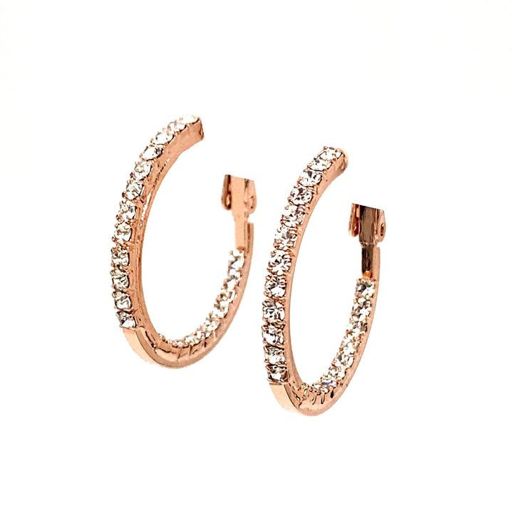 Round Crystal Hoops Collection