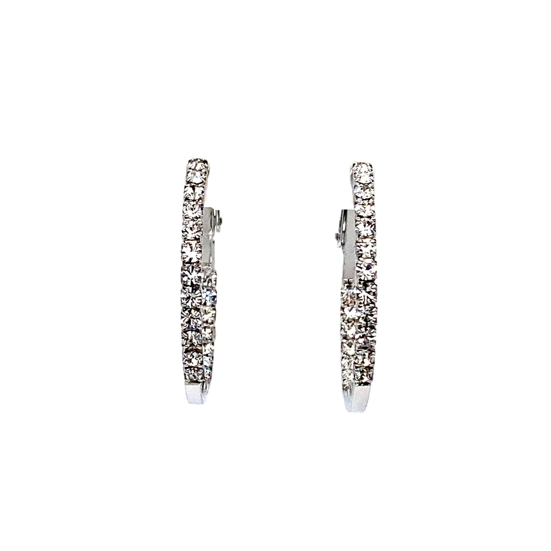 Round Crystal Hoops Collection