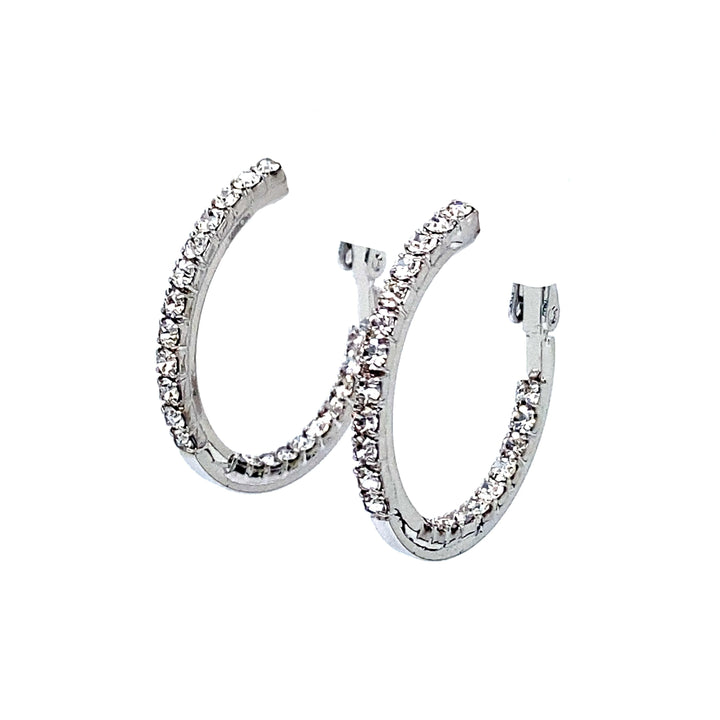 Round Crystal Hoops Collection