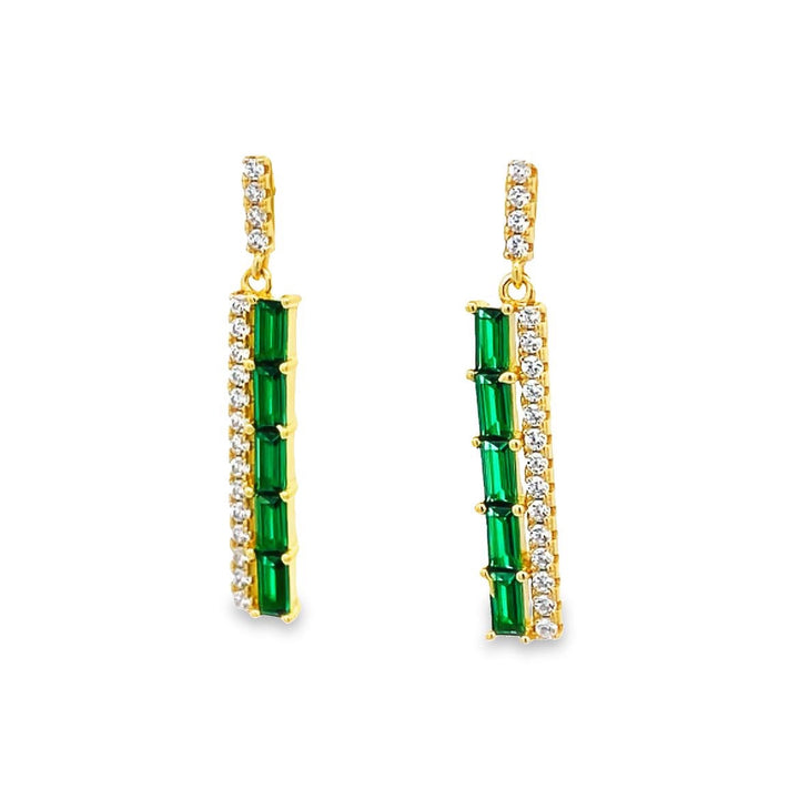 Linear CZ Earrings