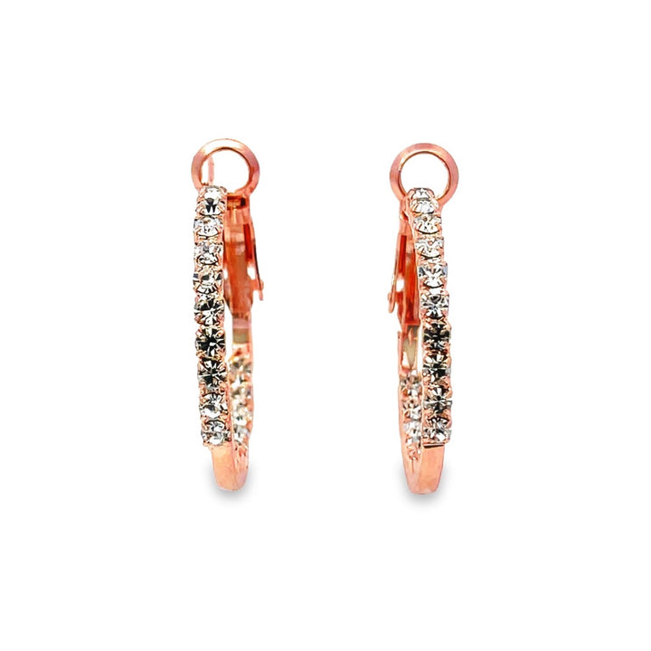 Round Crystal Hoops Collection