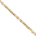 Cuban Link Bezel Diamond Bracelet