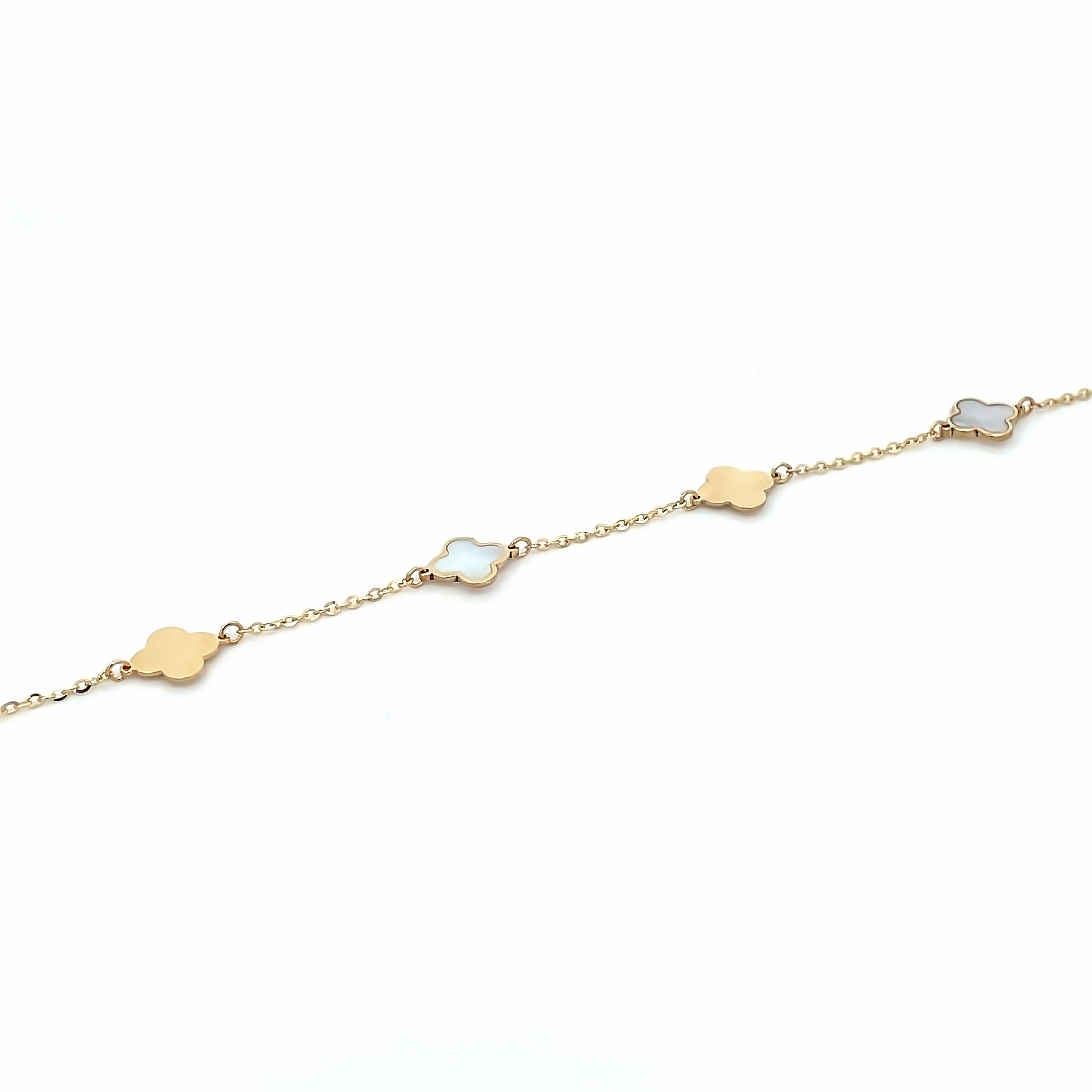 14K Gold Red Clover Bracelet – picntell