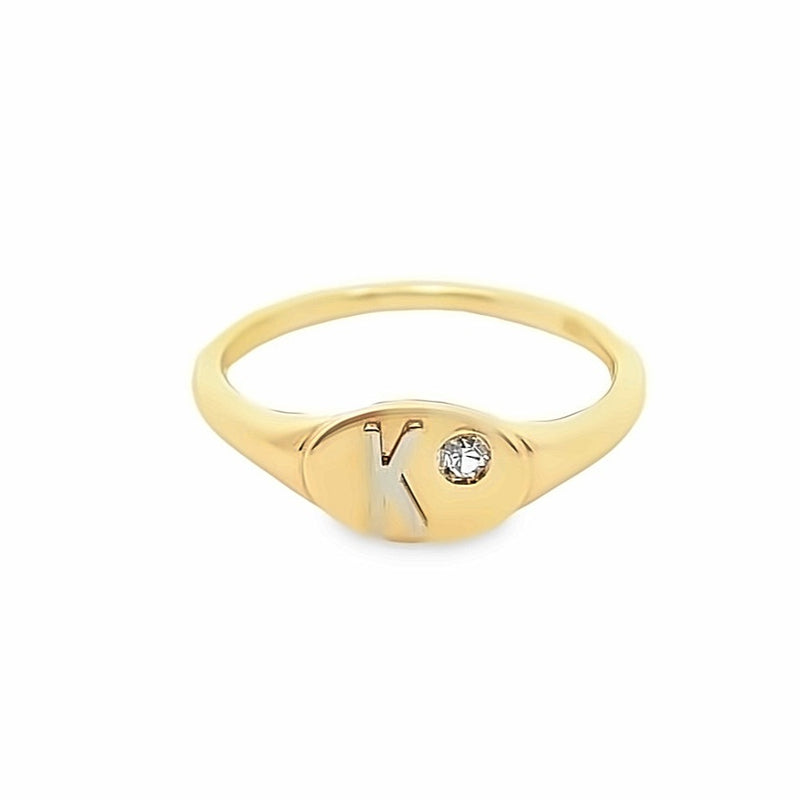 14K Gold Signet Ring