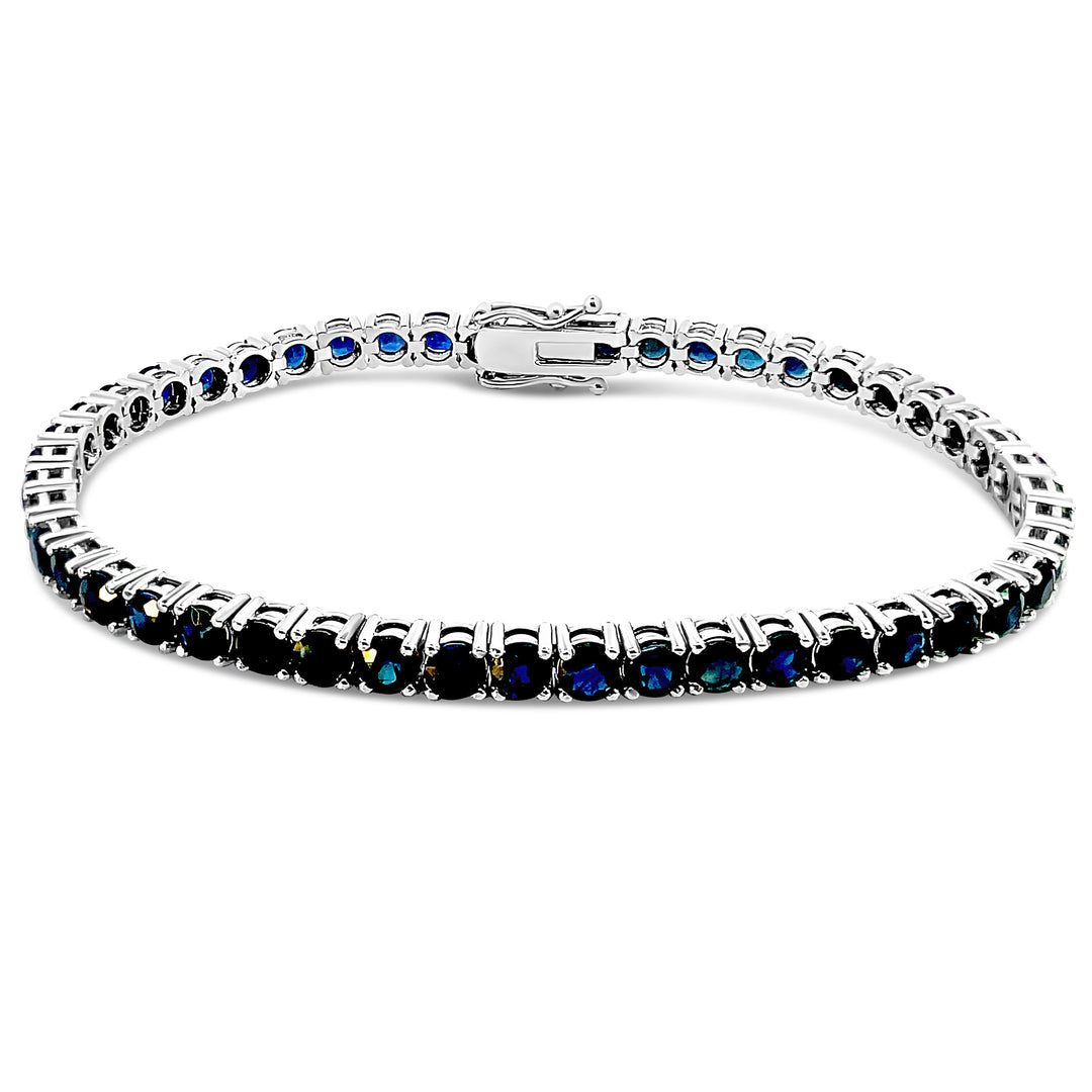 14K Sapphire Tennis Bracelet