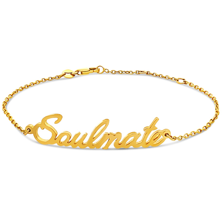 Custom Personalized Name Cutout 14K Gold