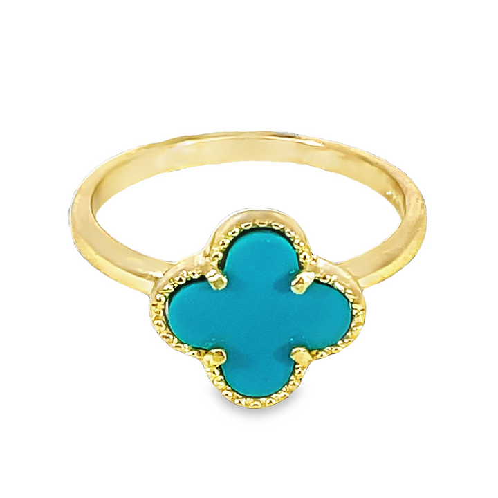 Turquoise Clover Ring (Small)