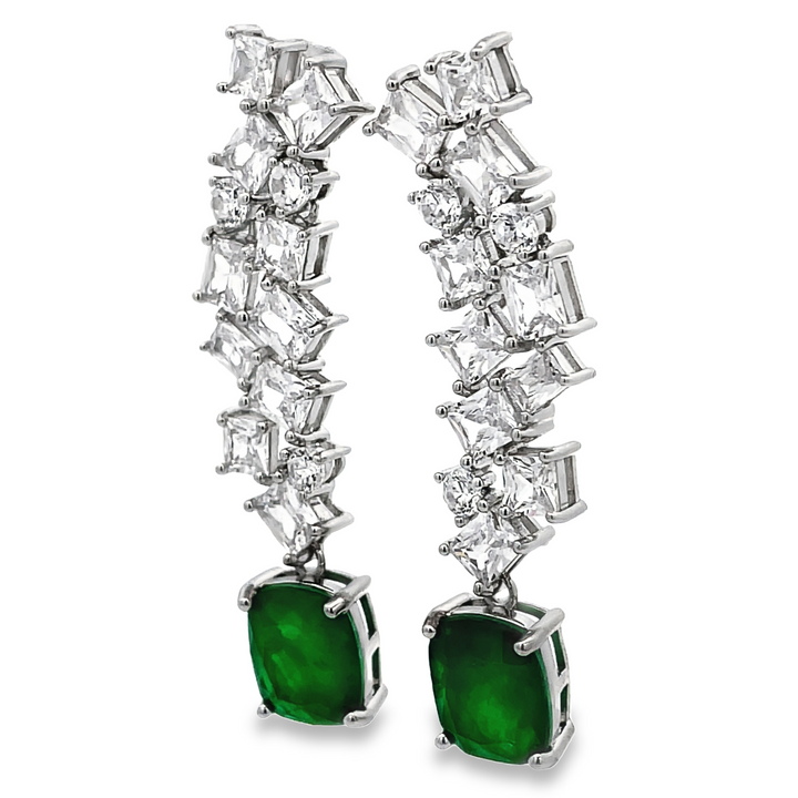 Dazzling Emerald Drop Earrings