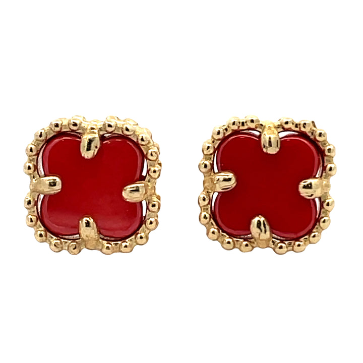 14K Petite Flower Earrings