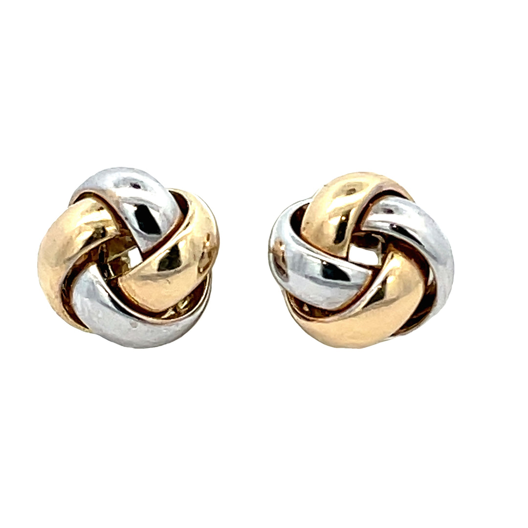 Two Tone Mini Love Knot Studs (Kids)