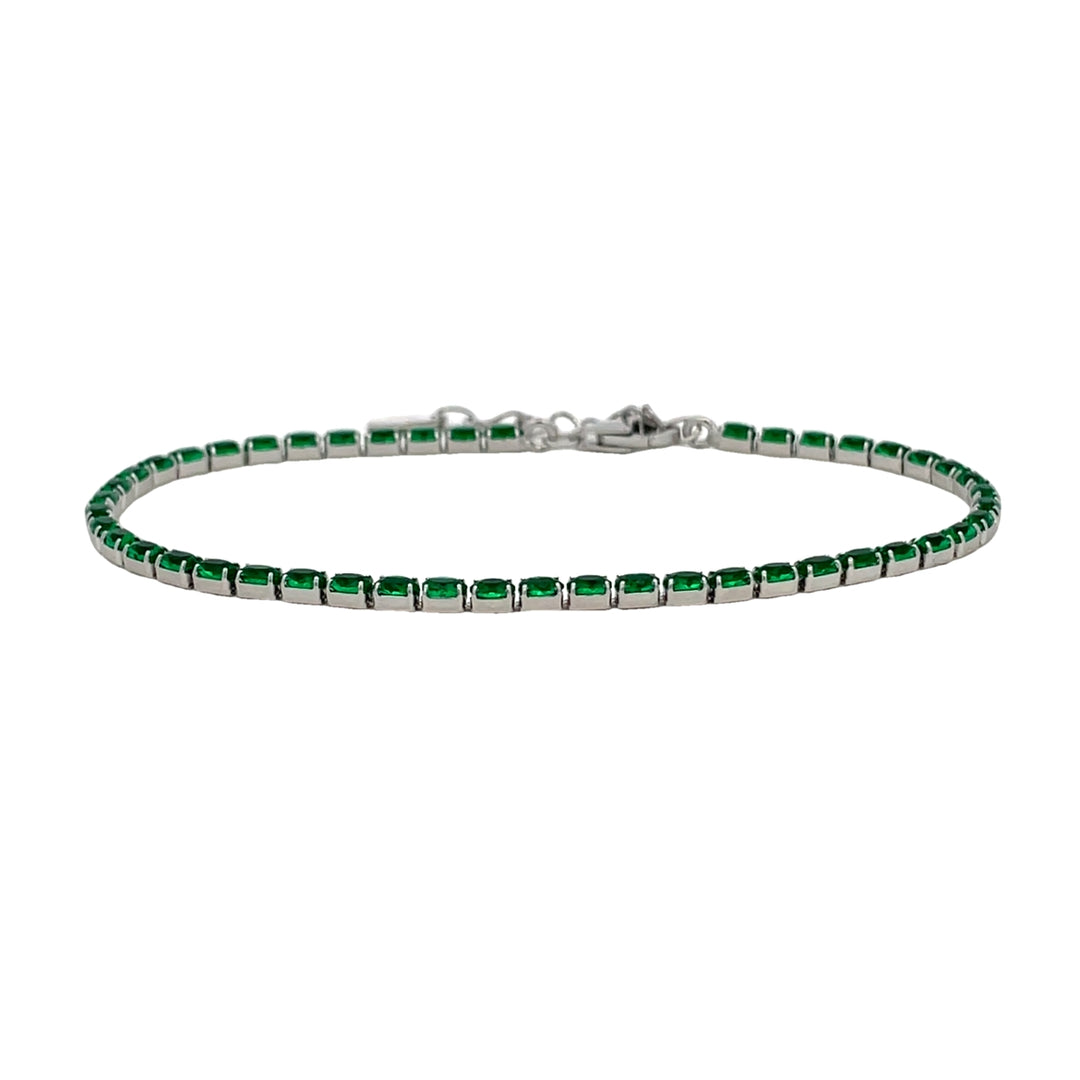 Dainty tennis bracelet