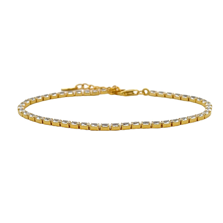 Dainty tennis bracelet