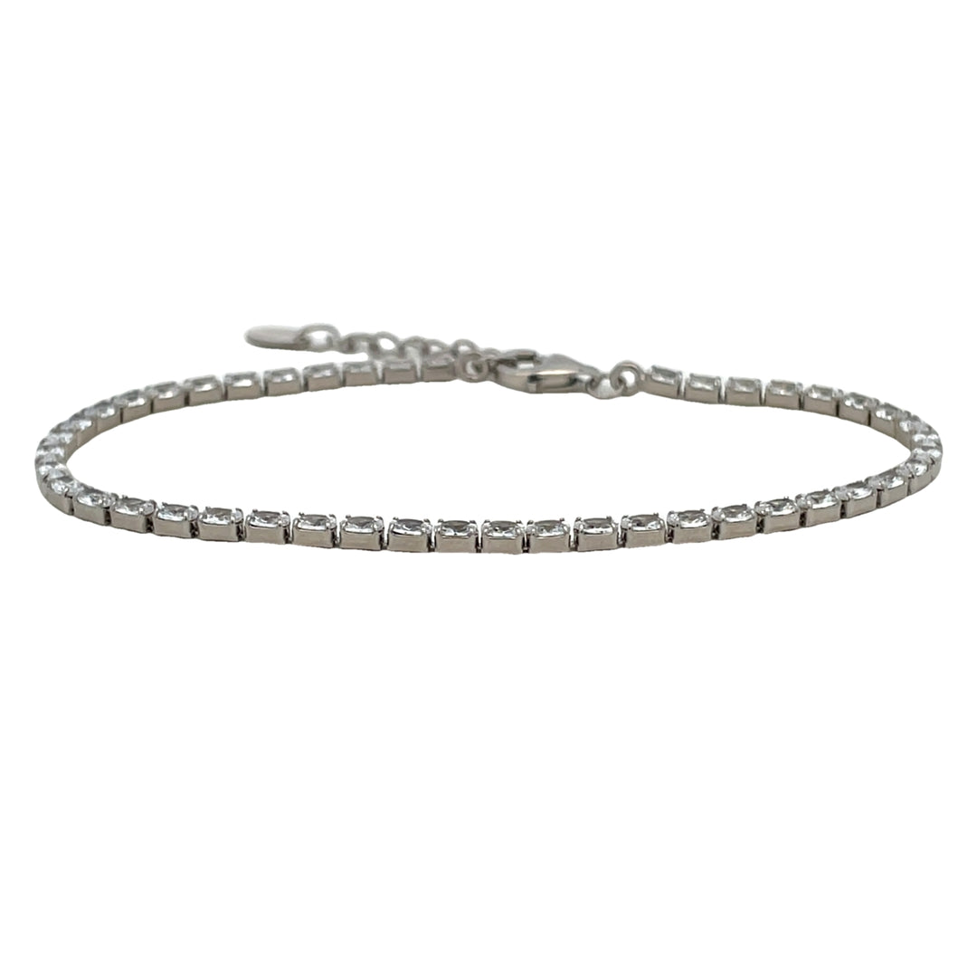 Dainty tennis bracelet