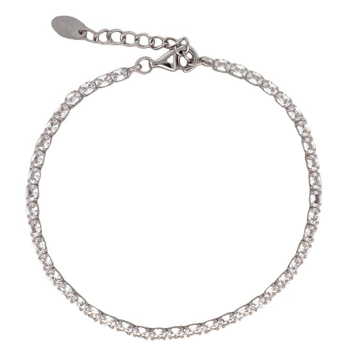 Dainty tennis bracelet