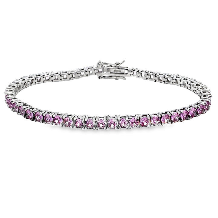 Pink Tennis Bracelet