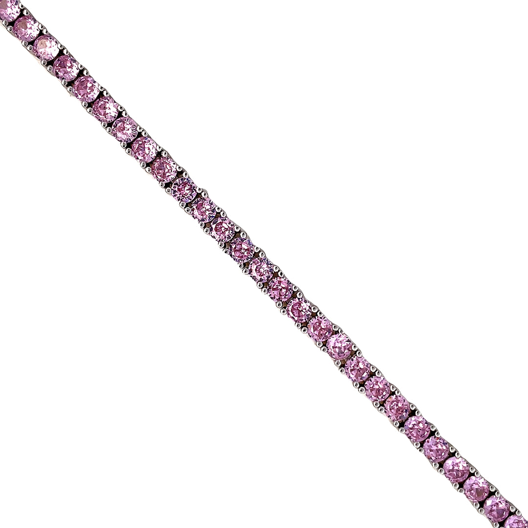 Pink Tennis Bracelet