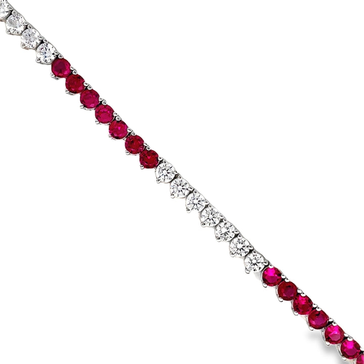 Alternating Tennis Bracelet (3 mm - 3 Prong)