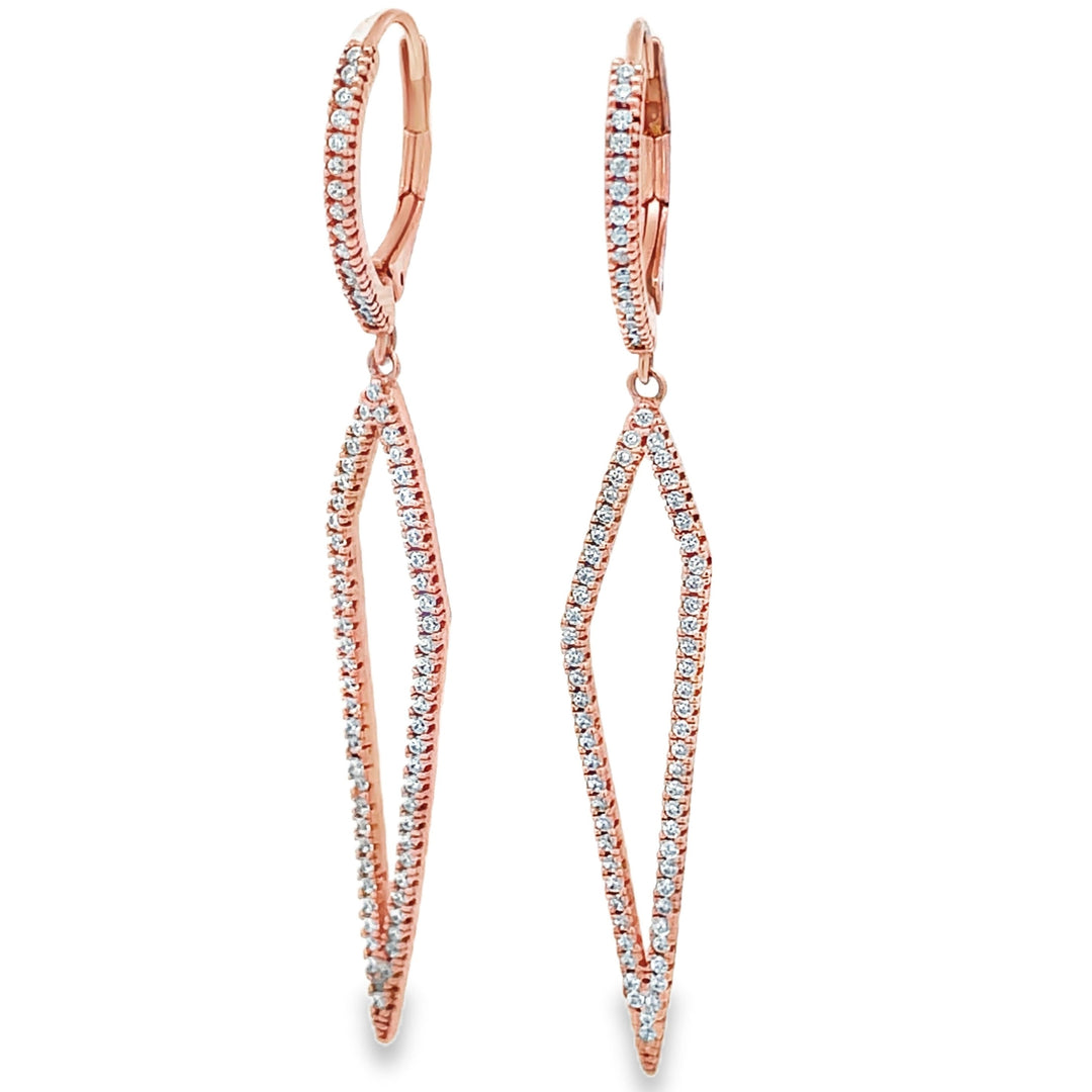 Rose Gold Drop Earrings