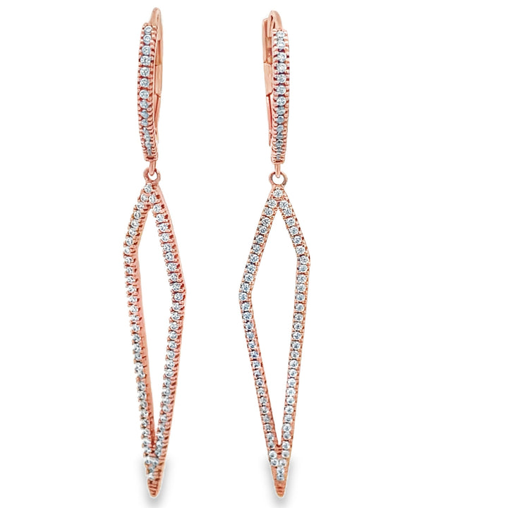 Rose Gold Drop Earrings