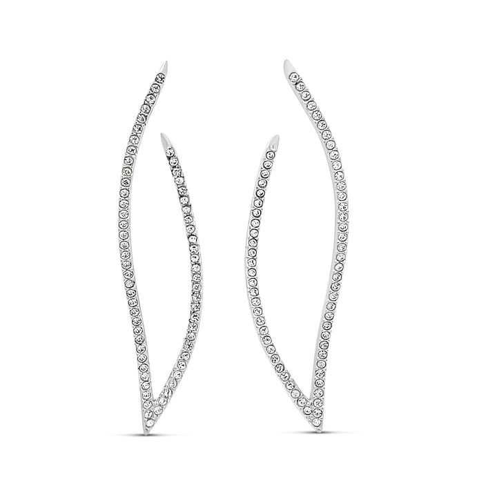 Inverted Open Curved Earrings