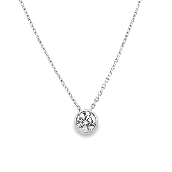 Lab Diamond Solitaire Necklace