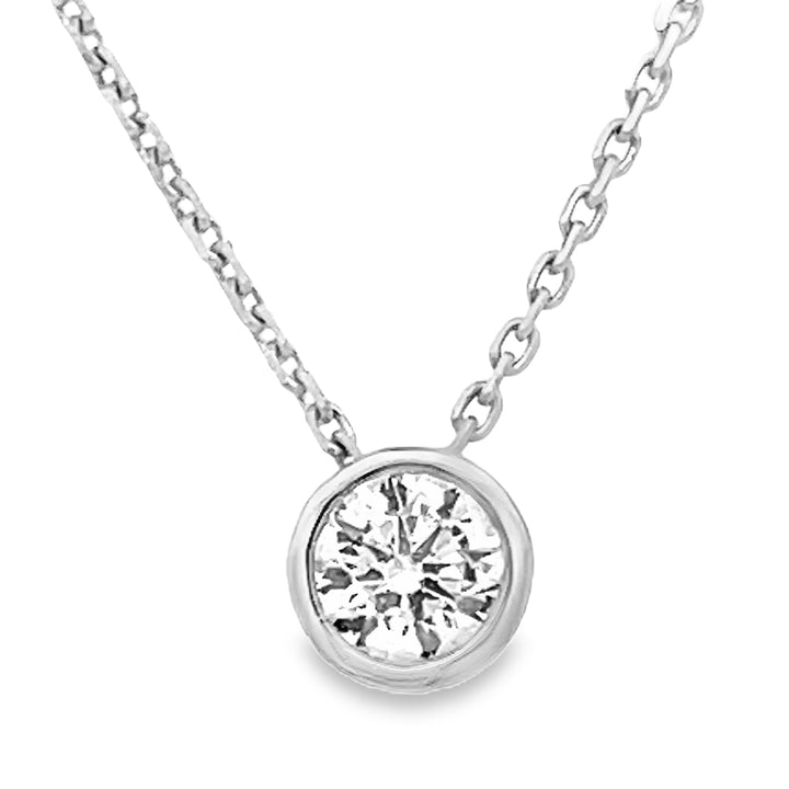 Lab Diamond Solitaire Necklace