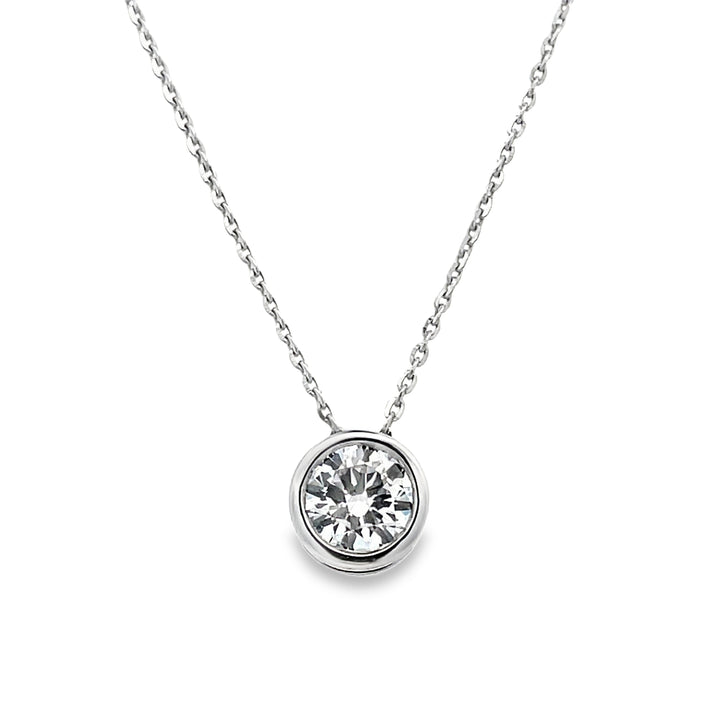 Lab Diamond Solitaire Necklace