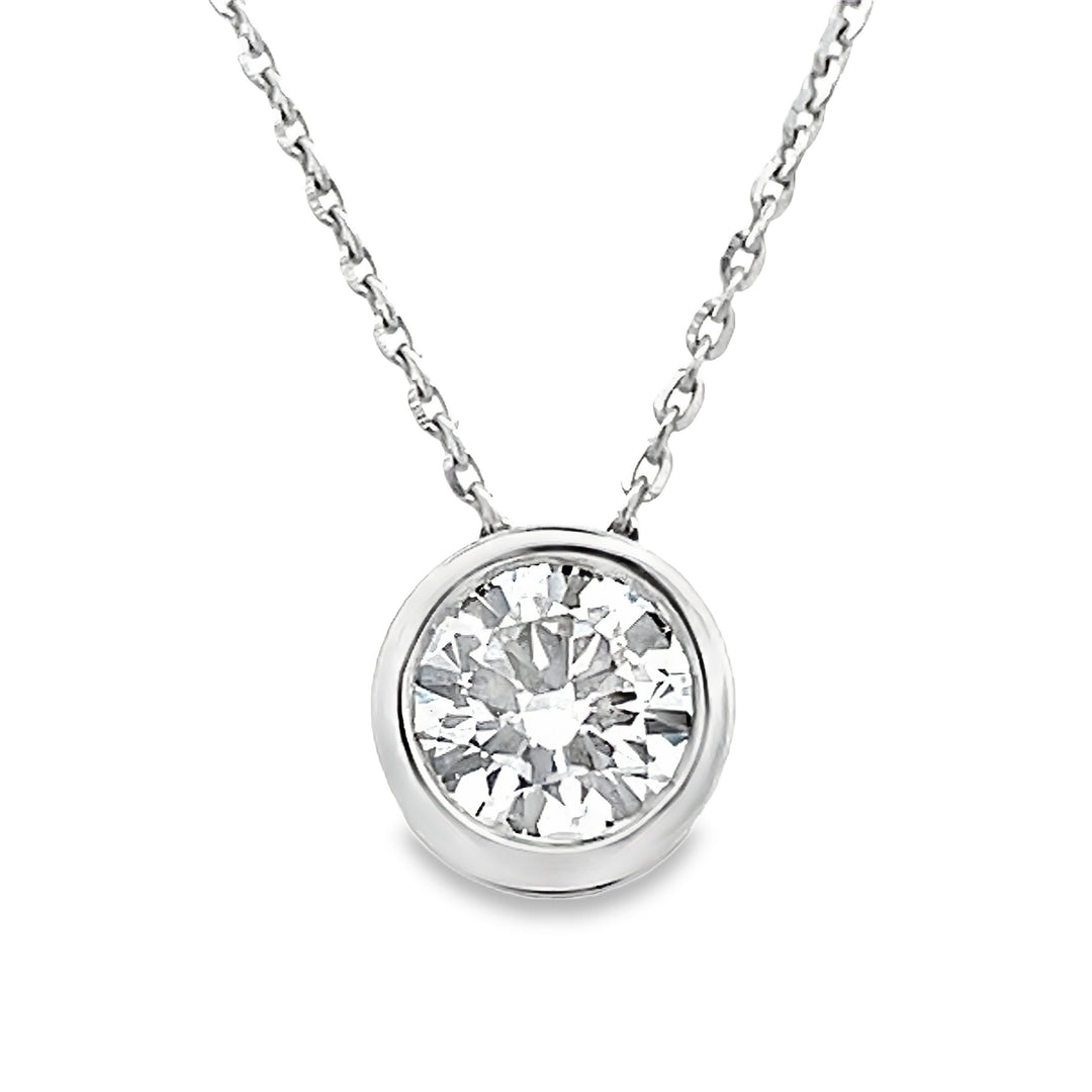 Lab Diamond Solitaire Necklace