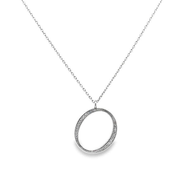 Oval Pave Necklace