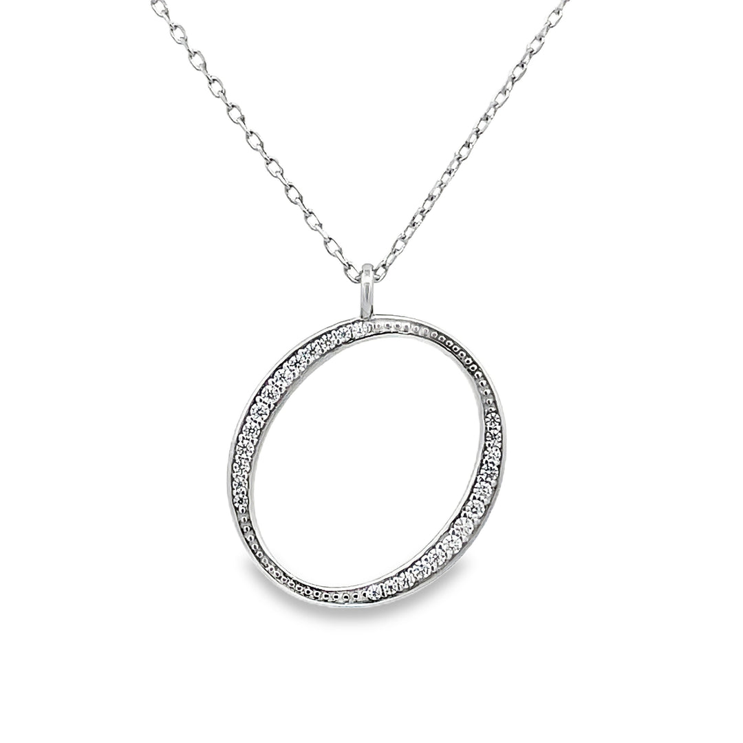 Oval Pave Necklace