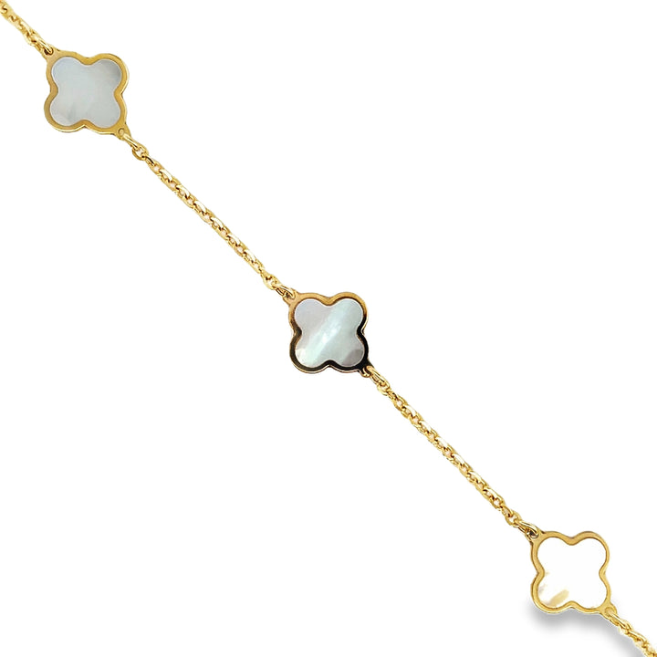 14K Clover Bracelet