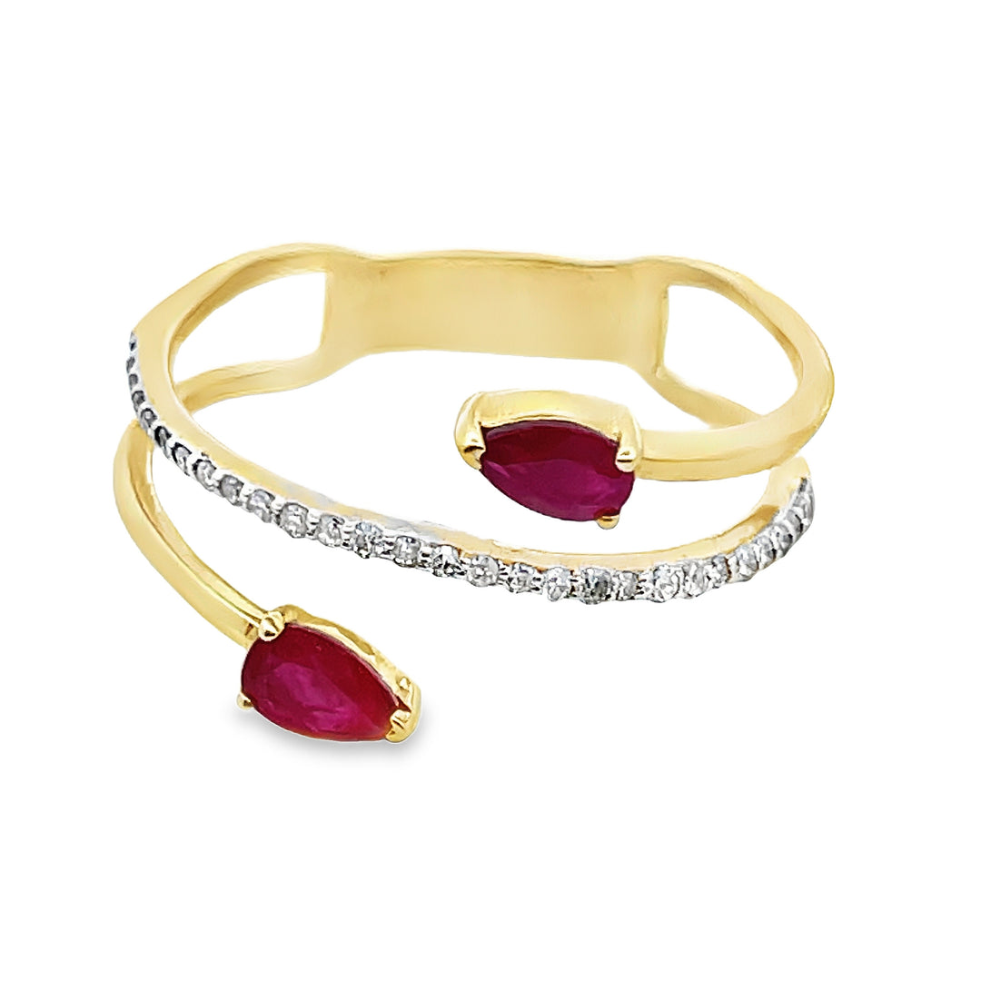 14K Ruby Wrap Ring