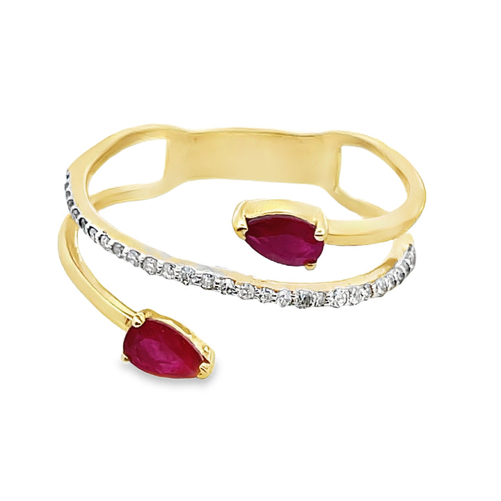 14K Ruby Wrap Ring