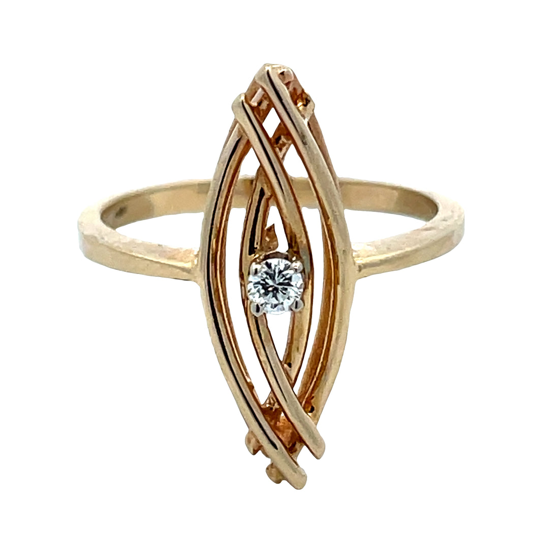 14K Vintage Cocktail Ring