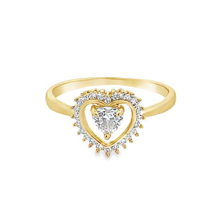 14K Heart Shaped Ring