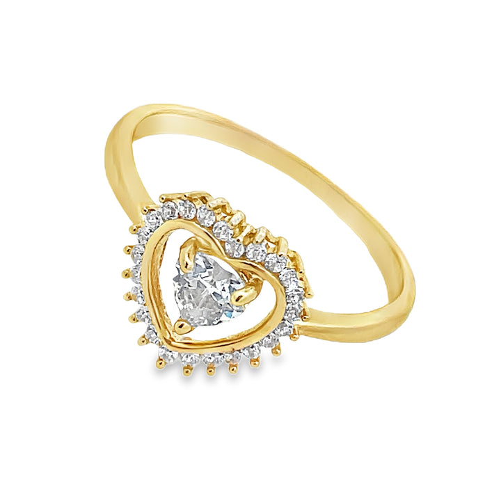 14K Heart Shaped Ring