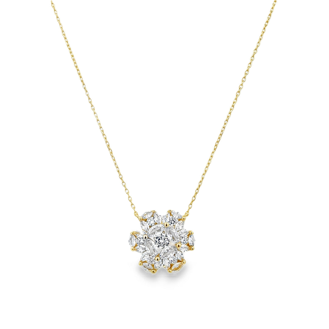 Flower Cluster Necklace