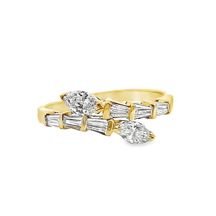 18K Multi Diamond Accent Ring
